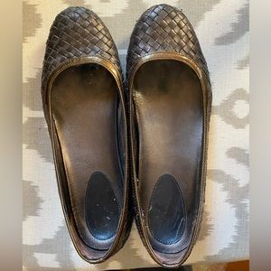 Coke Haan Nike Brown Woven Leather Shoe Sz 9